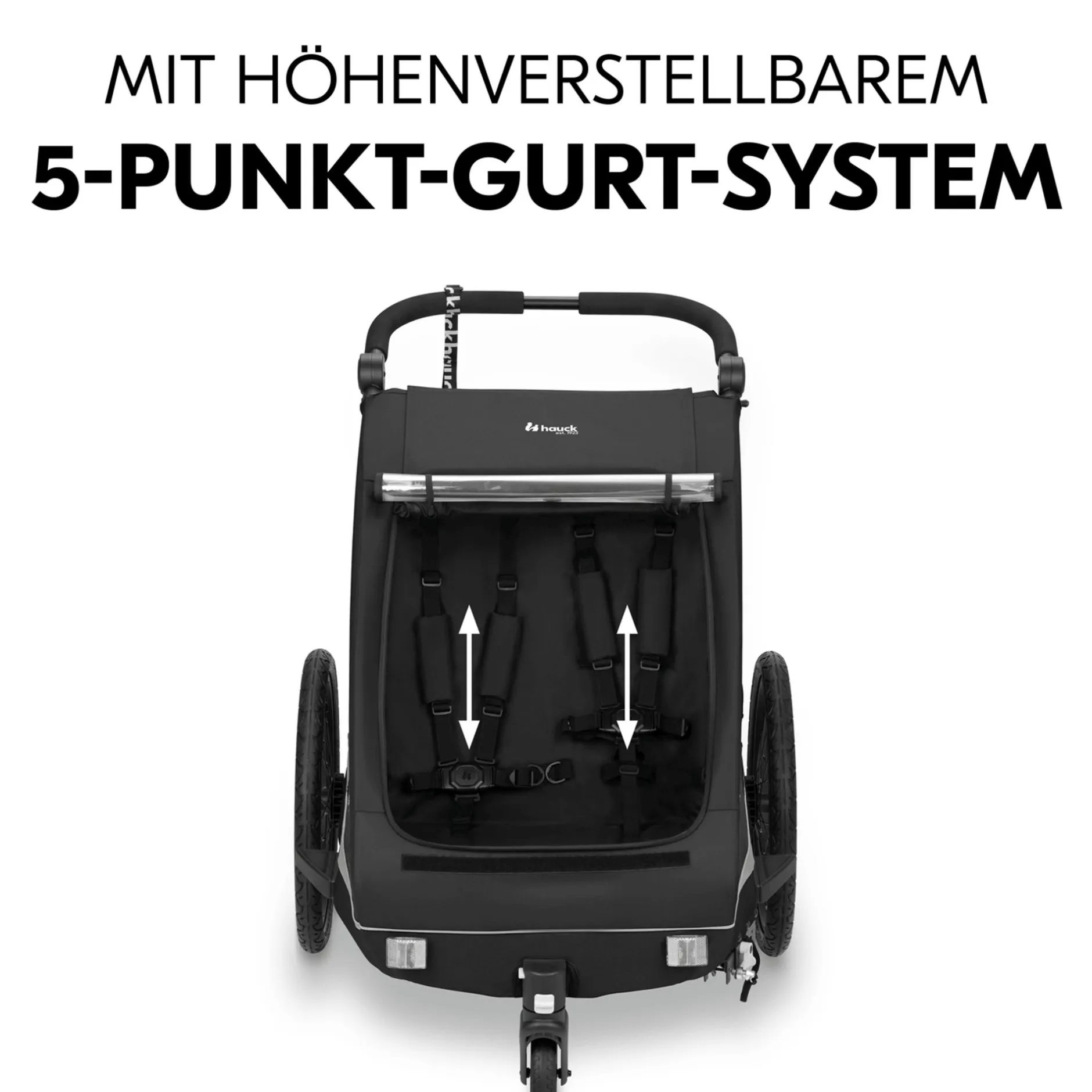 hauck Dryk Duo Plus Black* Fahrradanhänger