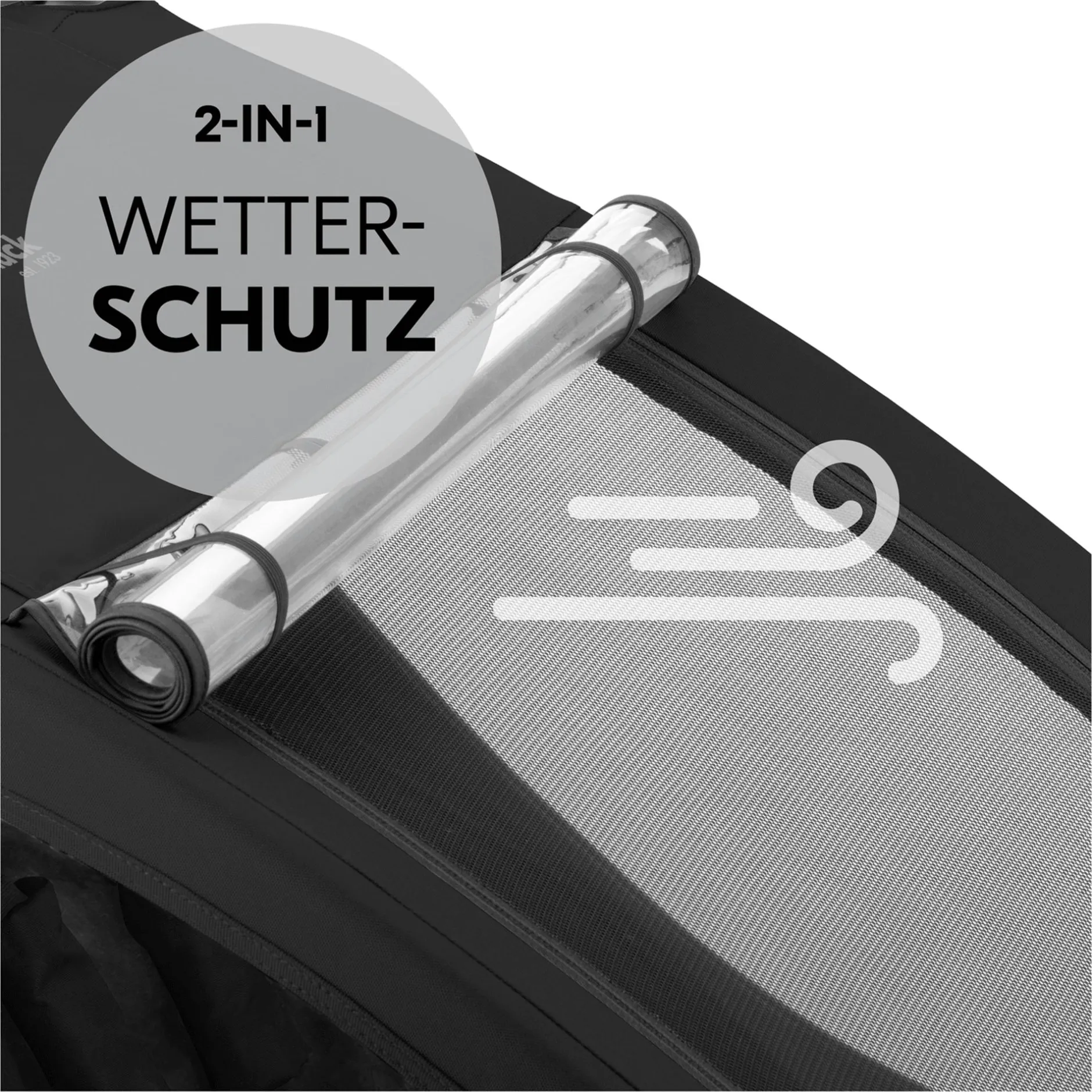 hauck Dryk Duo Plus Black* Fahrradanhänger