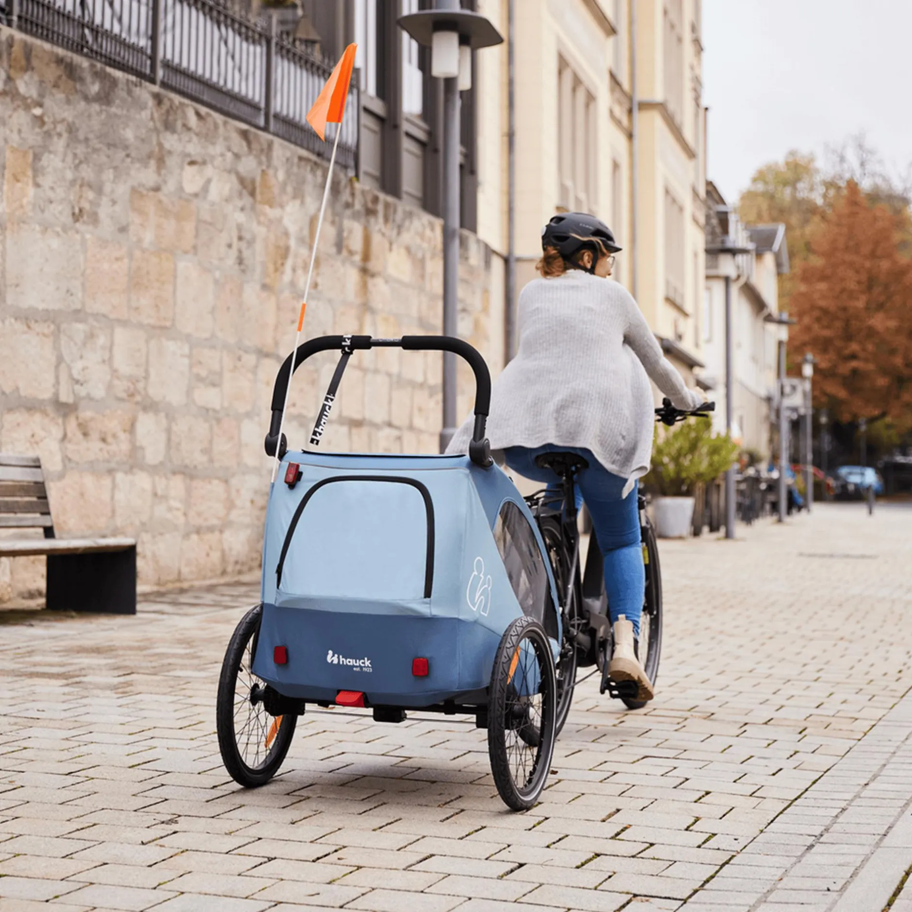 hauck Dryk Duo Plus Dark Blue* Fahrradanhänger