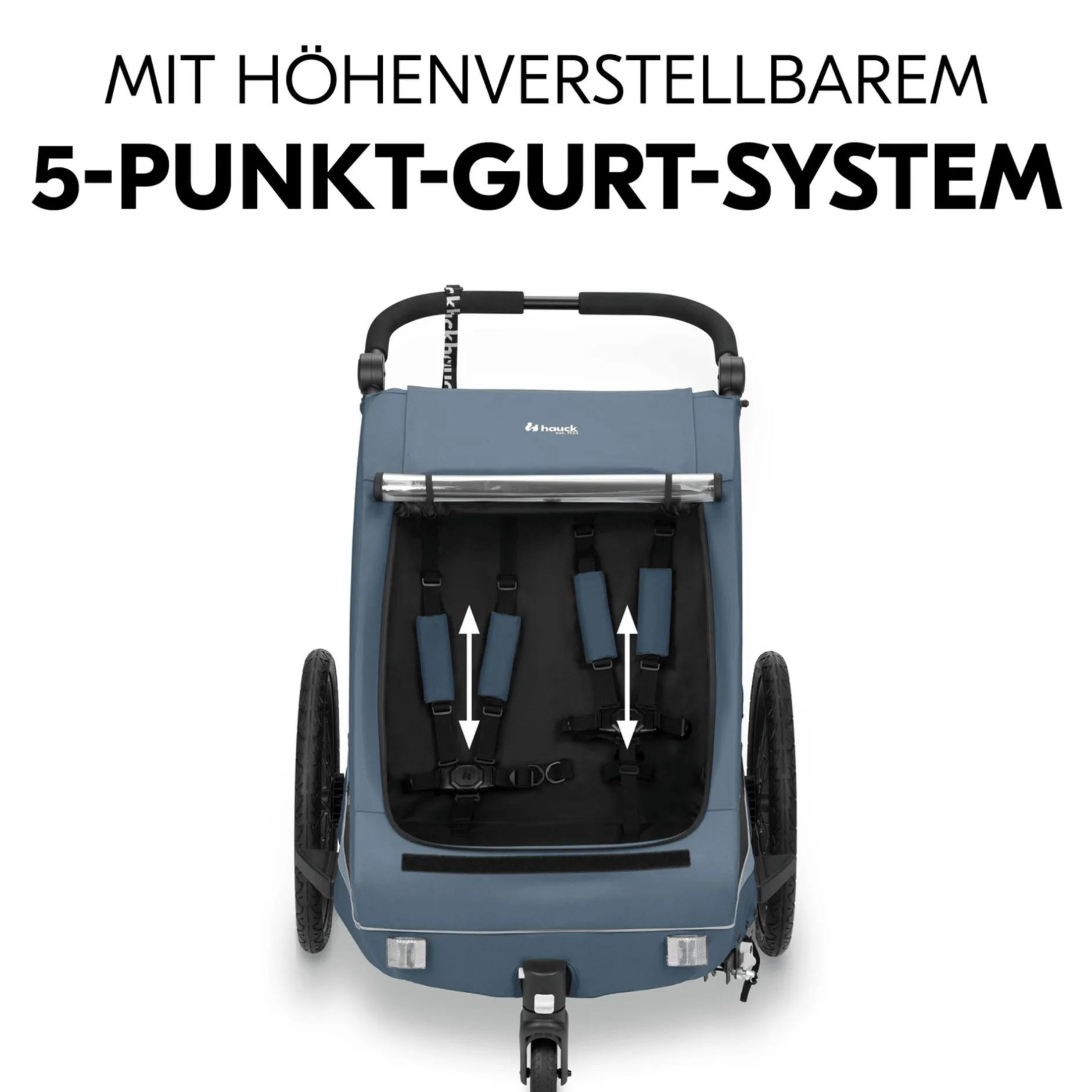 hauck Dryk Duo Plus Dark Blue* Fahrradanhänger