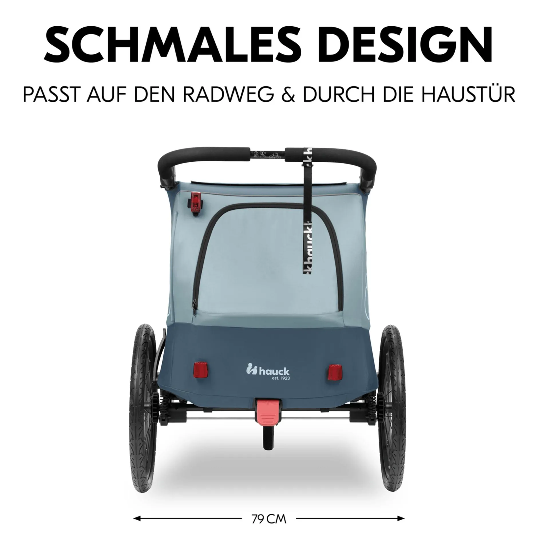 hauck Dryk Duo Plus Dark Blue* Fahrradanhänger