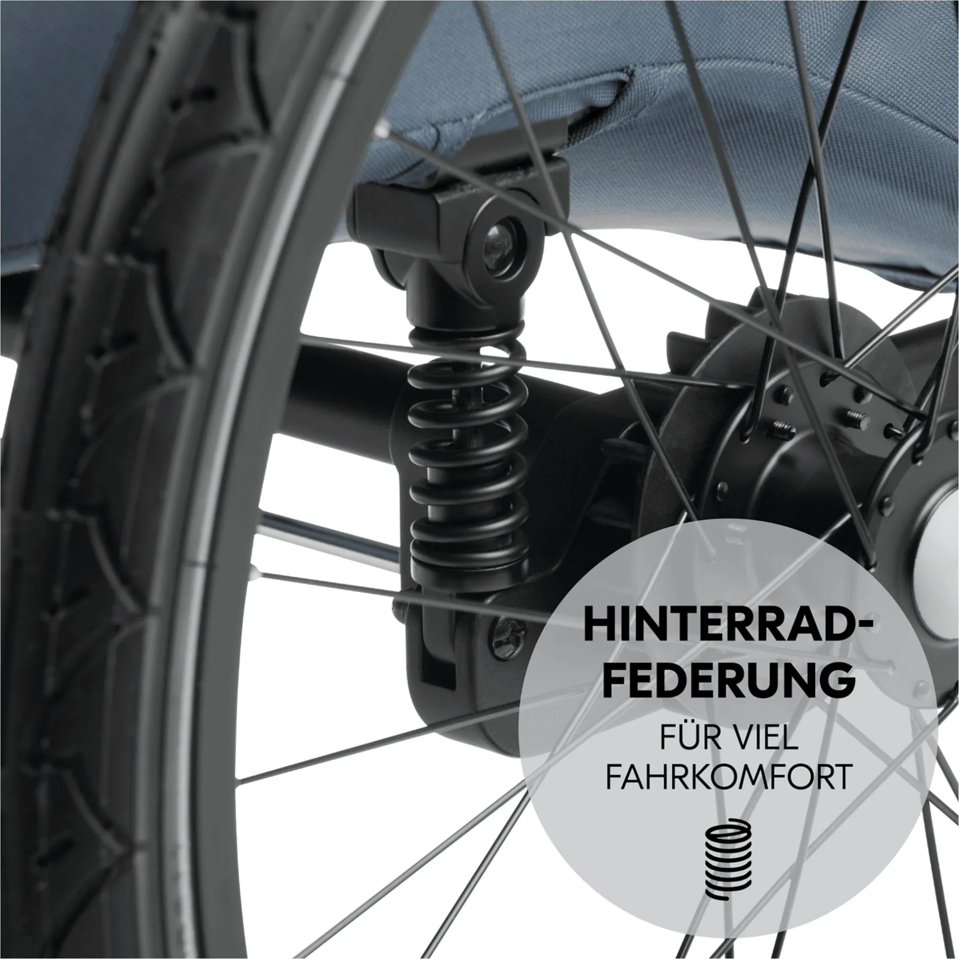 hauck Dryk Duo Plus Dark Blue* Fahrradanhänger