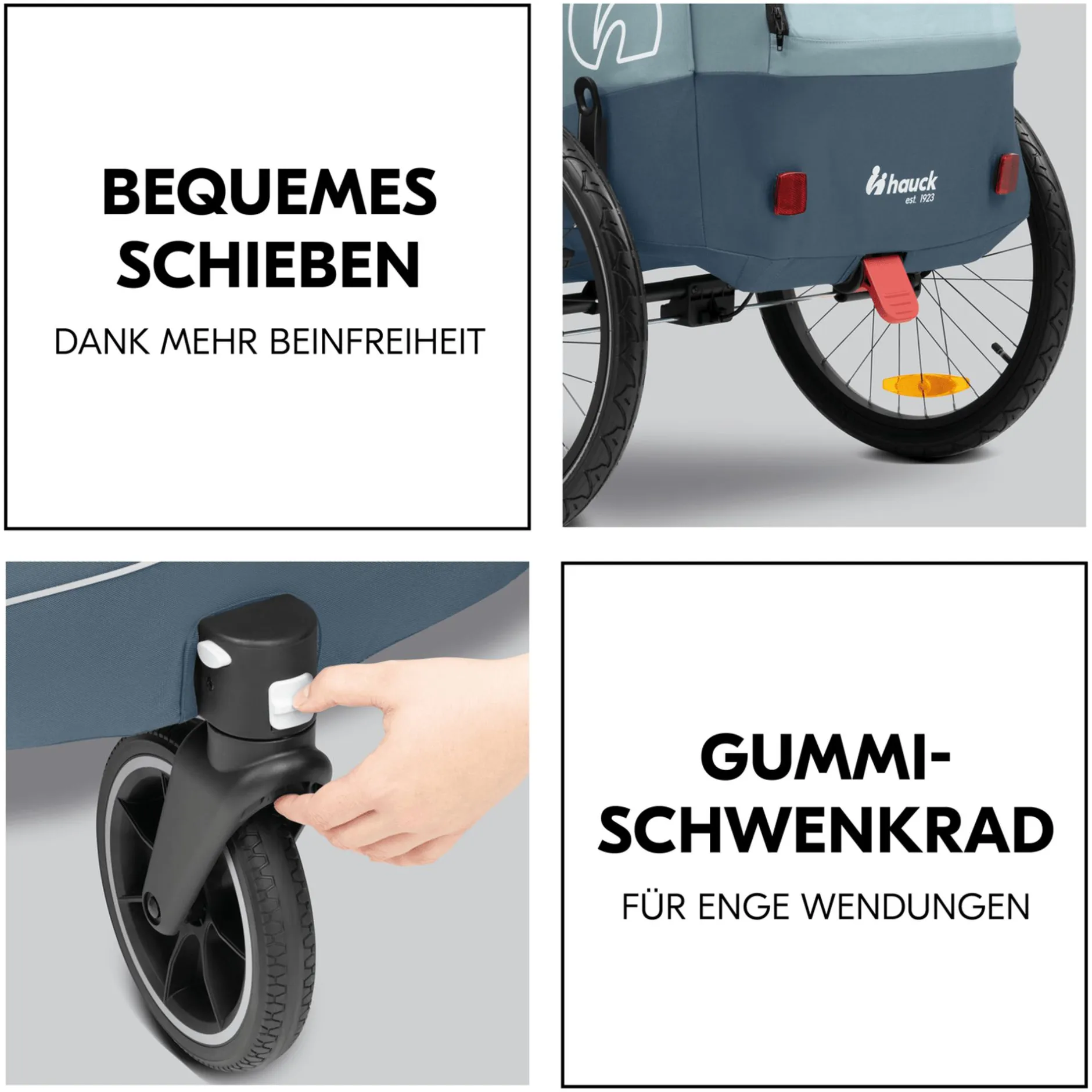 hauck Dryk Duo Plus Dark Blue* Fahrradanhänger