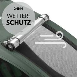 hauck Dryk Duo Plus Dark Green* Fahrradanhänger