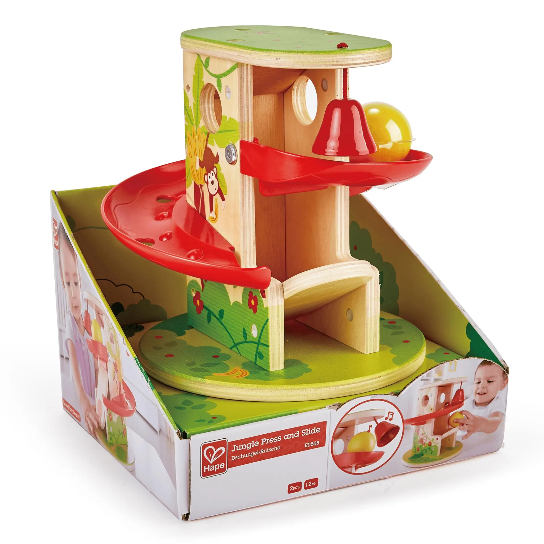 Hape Dschungel-Rutsche*Kinder Holzspielzeug