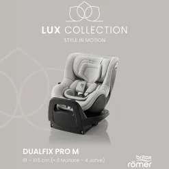 Britax Diamond DUALFIX PRO M Lux Soft Taupe Diamond*Kinder Reboarder 0-18 Kg, Gruppe 0+/1