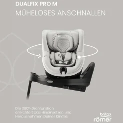 Britax Diamond DUALFIX PRO M Lux Soft Taupe Diamond*Kinder Reboarder 0-18 Kg, Gruppe 0+/1