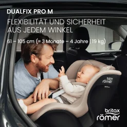 Britax Diamond DUALFIX PRO M Style Teak Diamond*Kinder Reboarder 0-18 Kg, Gruppe 0+/1