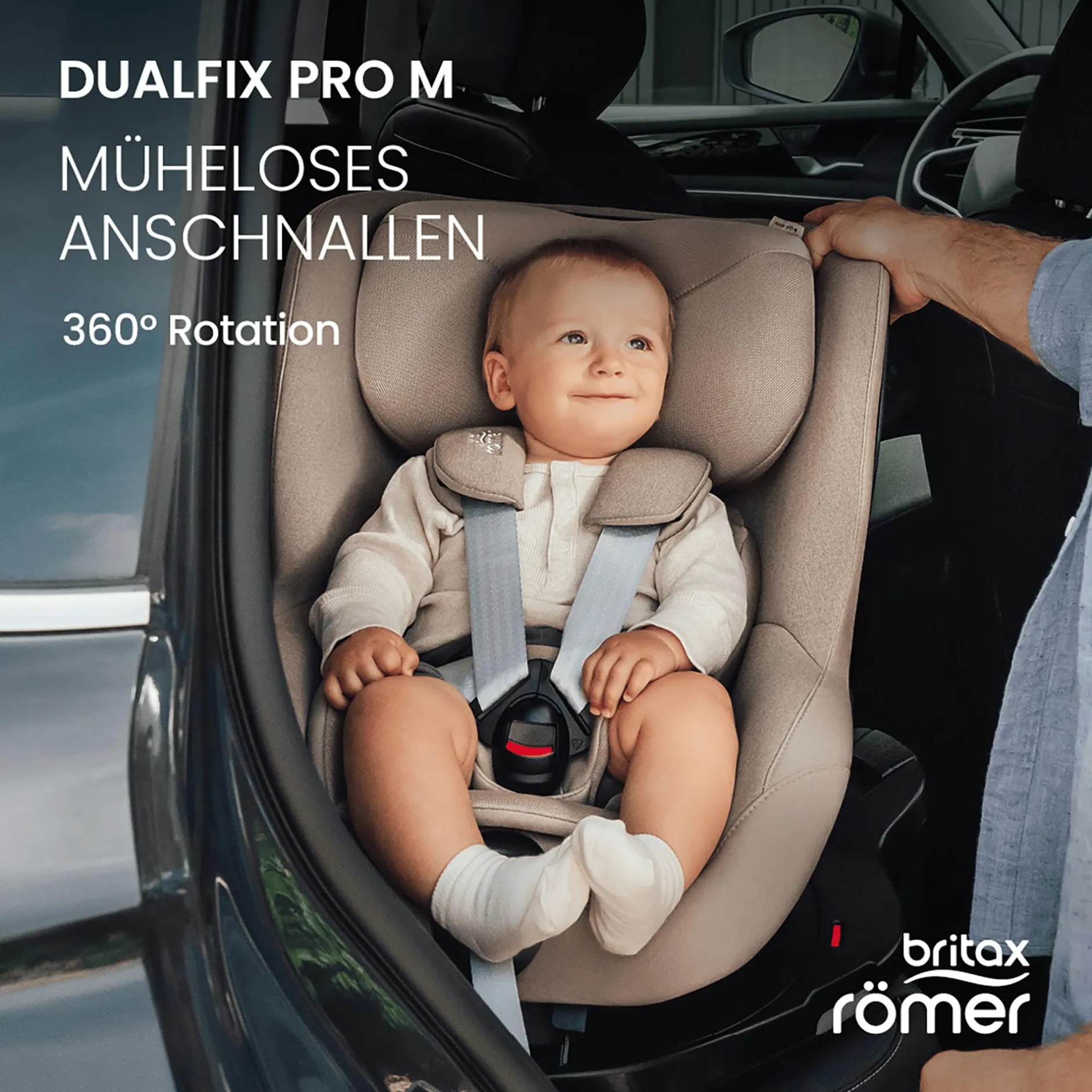 Britax Diamond DUALFIX PRO M Style Teak Diamond*Kinder Reboarder 0-18 Kg, Gruppe 0+/1