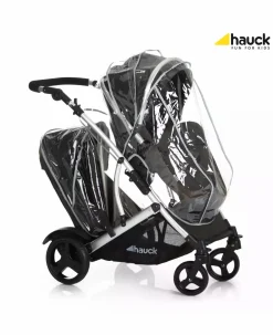 hauck Duett 2 black*Kinder Zwillingswagen & Geschwisterwagen