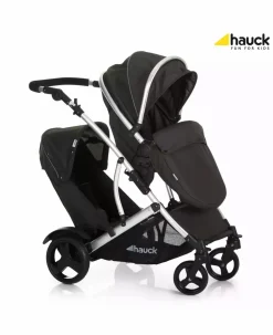 hauck Duett 2 black*Kinder Zwillingswagen & Geschwisterwagen