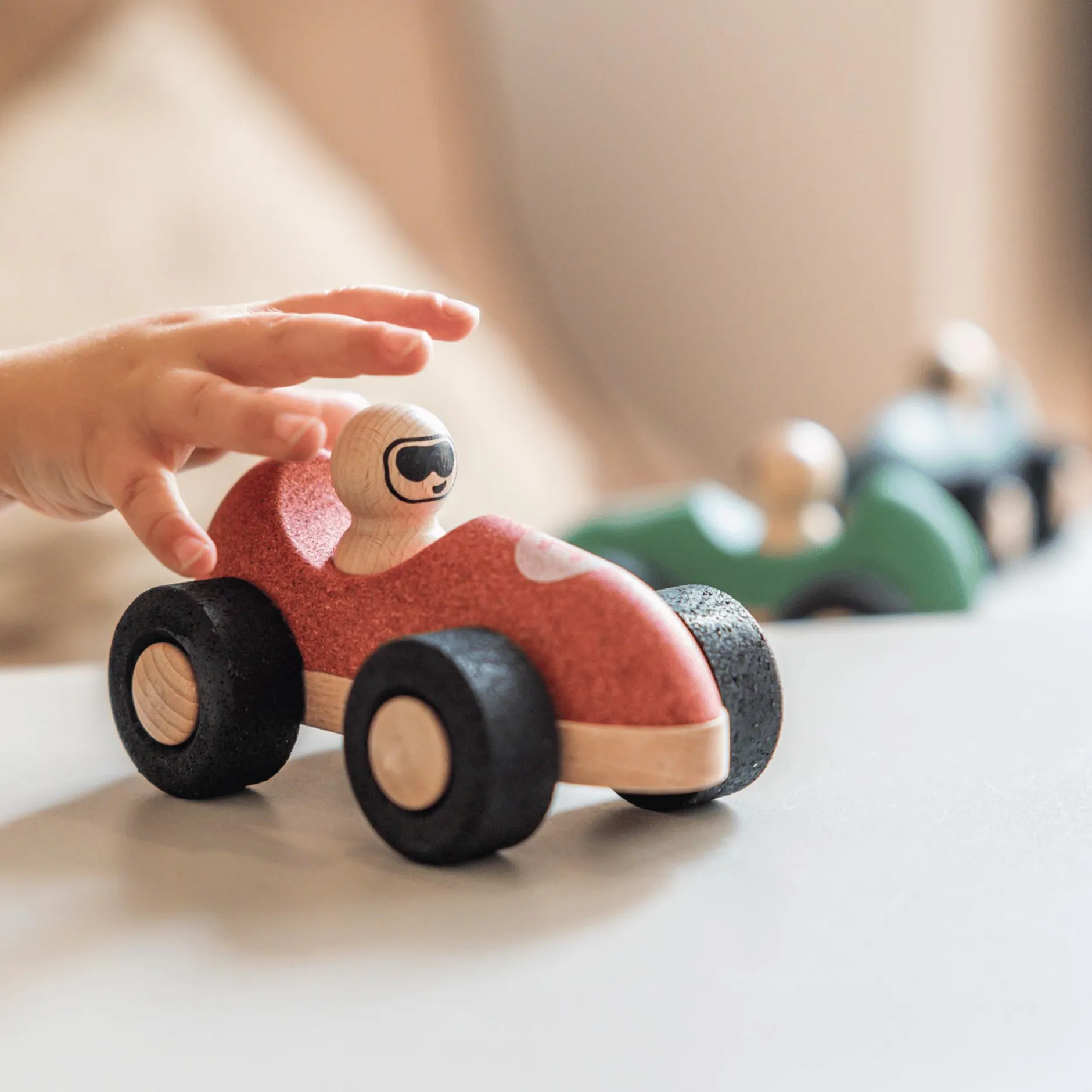 korko E-Cork Racer Red*Kinder Lernspielzeug|Holzspielzeug
