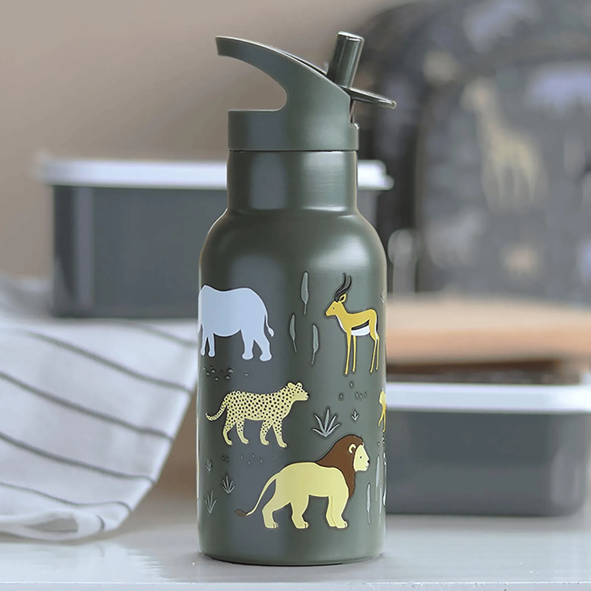 Lovely Company Edelstahl-Trinkflasche Savanne* Flaschen & Sauger