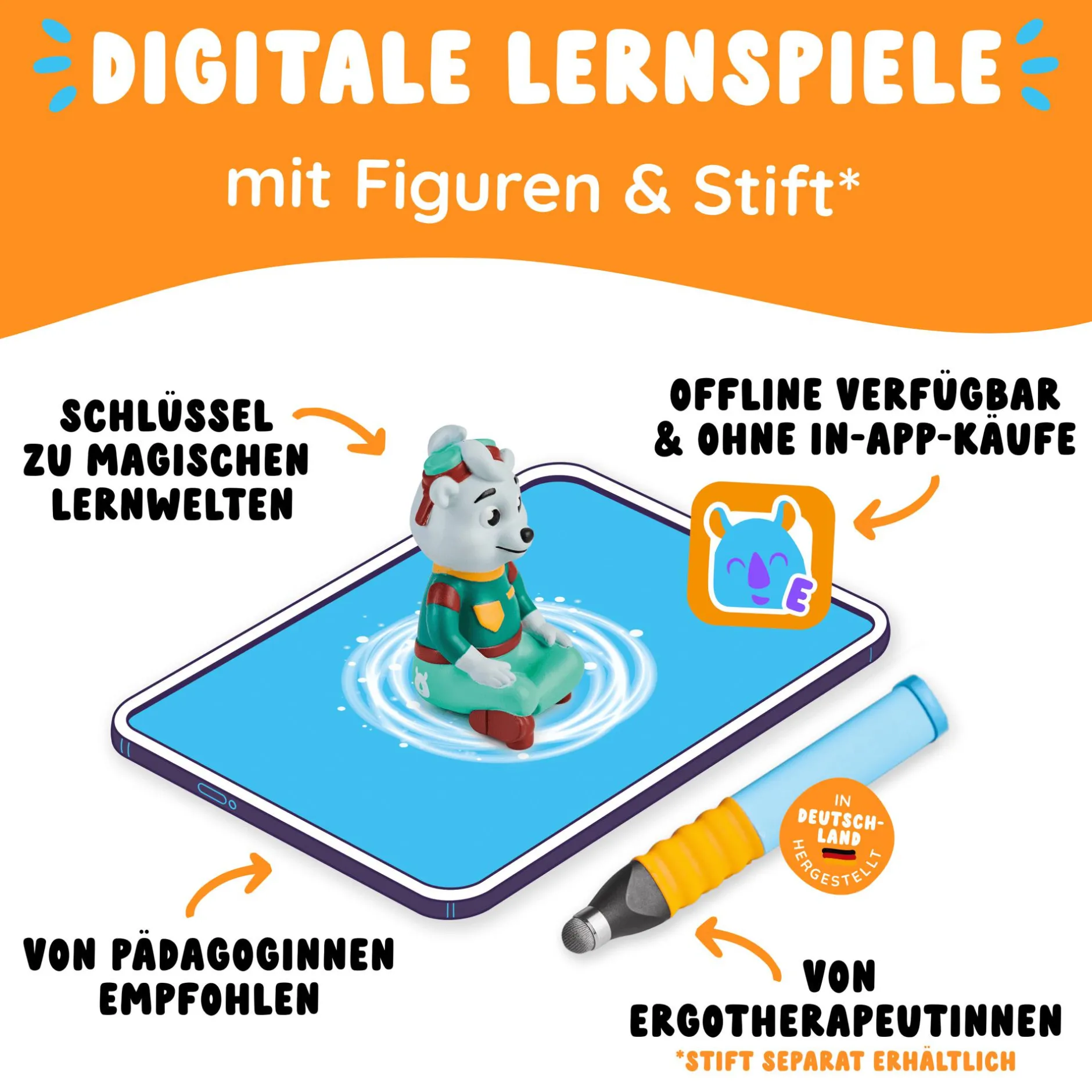 EDURINO Lernfigur Asa - Unsere Natur*Kinder Lernspielzeug|Spielzeug Ab 4 Jahren