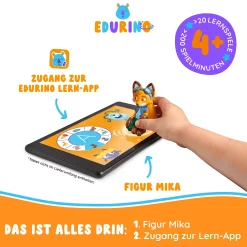 EDURINO Lernfigur Mika - Erstes Lesen & Schreiben*Kinder Lernspielzeug|Spielzeug Ab 4 Jahren