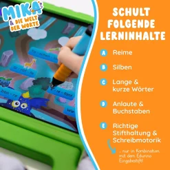 EDURINO Lernfigur Mika - Erstes Lesen & Schreiben*Kinder Lernspielzeug|Spielzeug Ab 4 Jahren