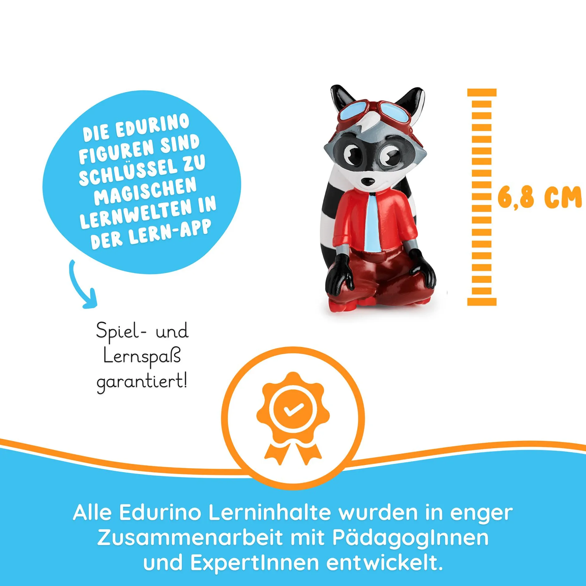 EDURINO Lernfigur Robin - Zahlen & Mengen*Kinder Lernspielzeug|Spielzeug Ab 4 Jahren