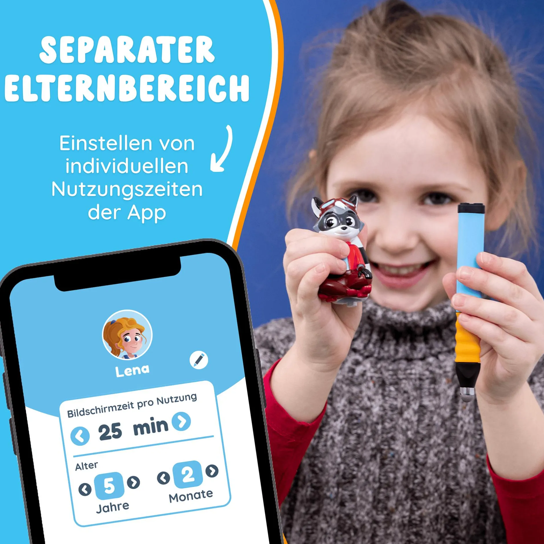 EDURINO Lernfigur Robin - Zahlen & Mengen*Kinder Lernspielzeug|Spielzeug Ab 4 Jahren