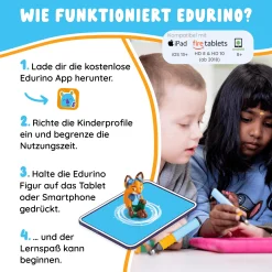 EDURINO Starterset Mika - Erstes Lesen & Schreiben*Kinder Lernspielzeug|Spielzeug Ab 4 Jahren