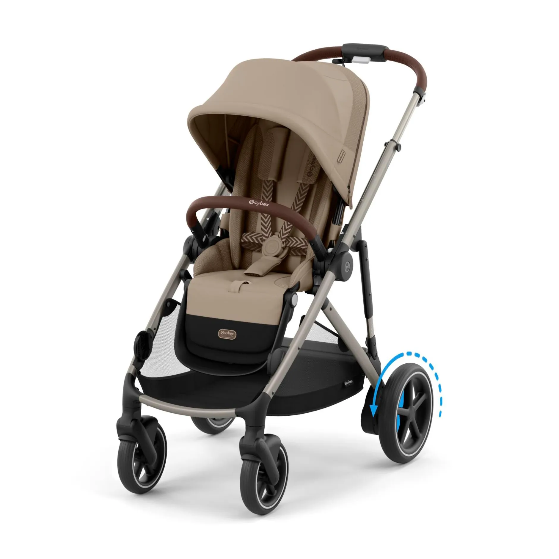 cybex eGazelle S Gestell Almond*Kinder Kombi-Kinderwagen