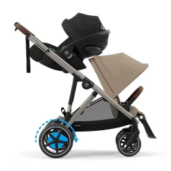 cybex eGazelle S Gestell Almond*Kinder Kombi-Kinderwagen