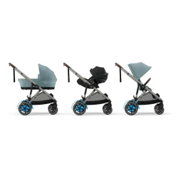 cybex eGazelle S Gestell Stormy Blue*Kinder Kombi-Kinderwagen