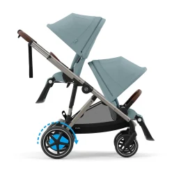 cybex eGazelle S Gestell Stormy Blue*Kinder Kombi-Kinderwagen