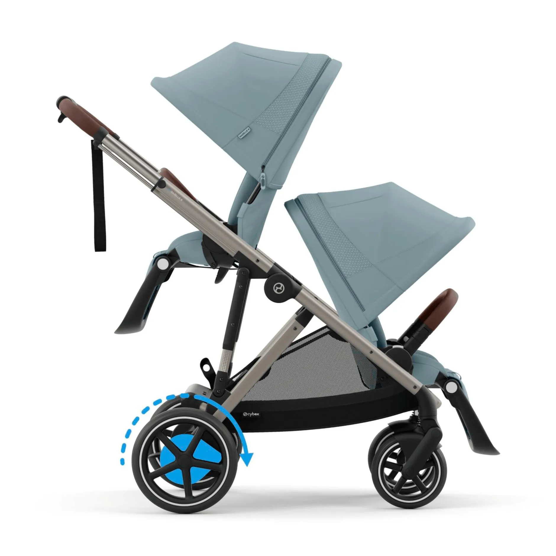 cybex eGazelle S Gestell Stormy Blue*Kinder Kombi-Kinderwagen