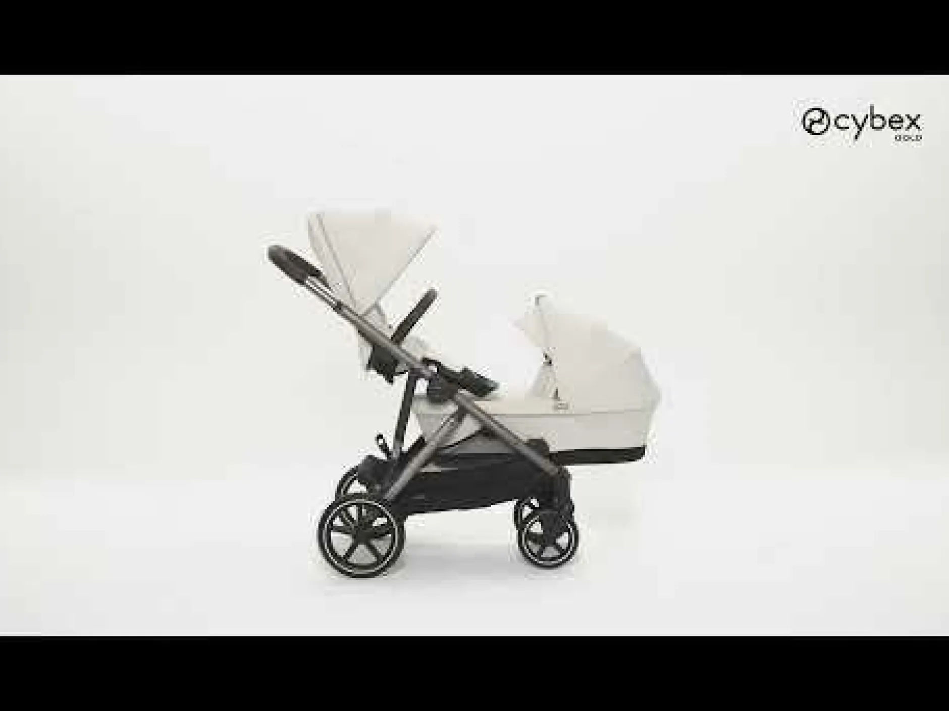 cybex e-Gazelle S Moon Black (Black Frame)*Kinder Buggys