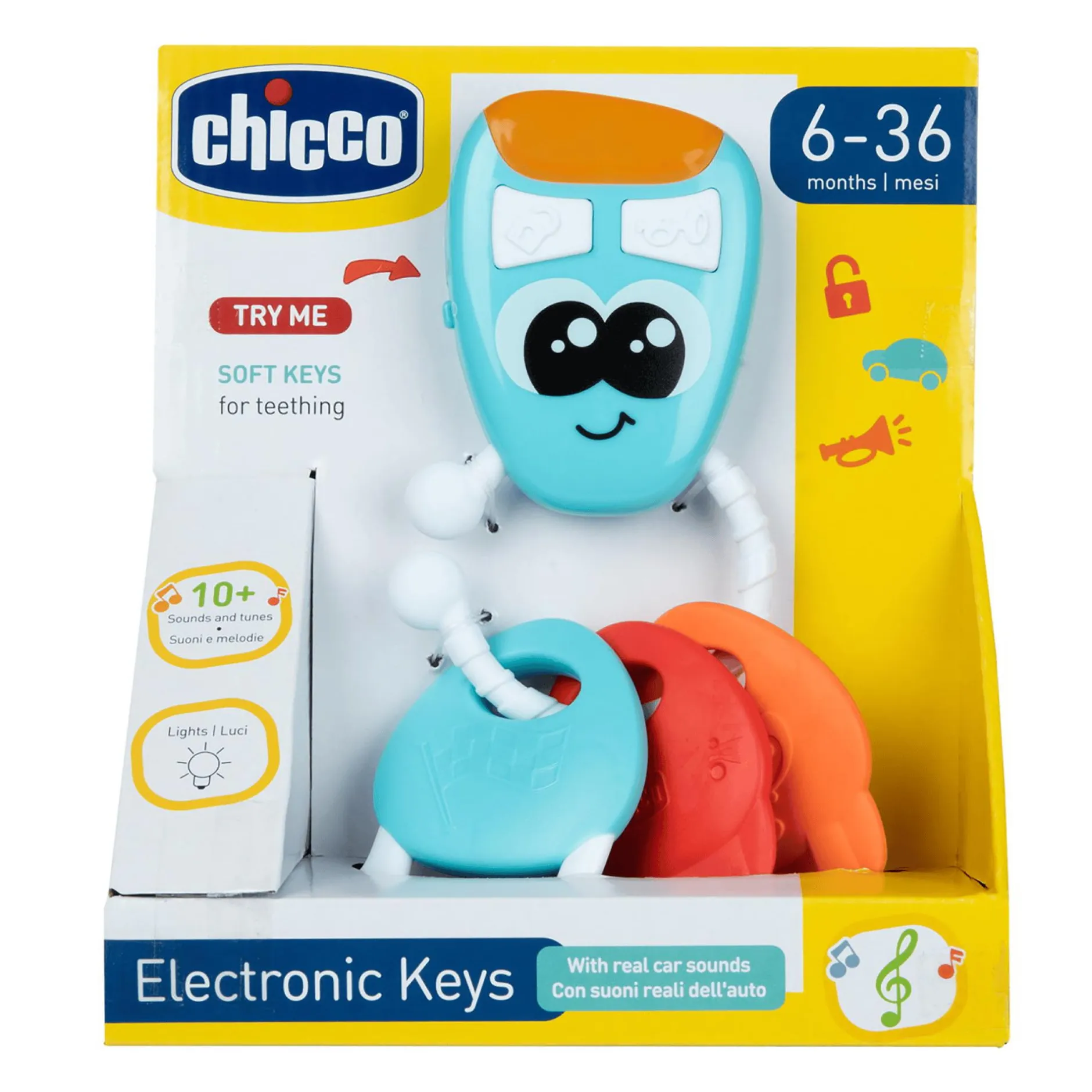 chicco Elektronischer Schlüsselbund*Kinder Lernspielzeug|Elektronisches Spielzeug