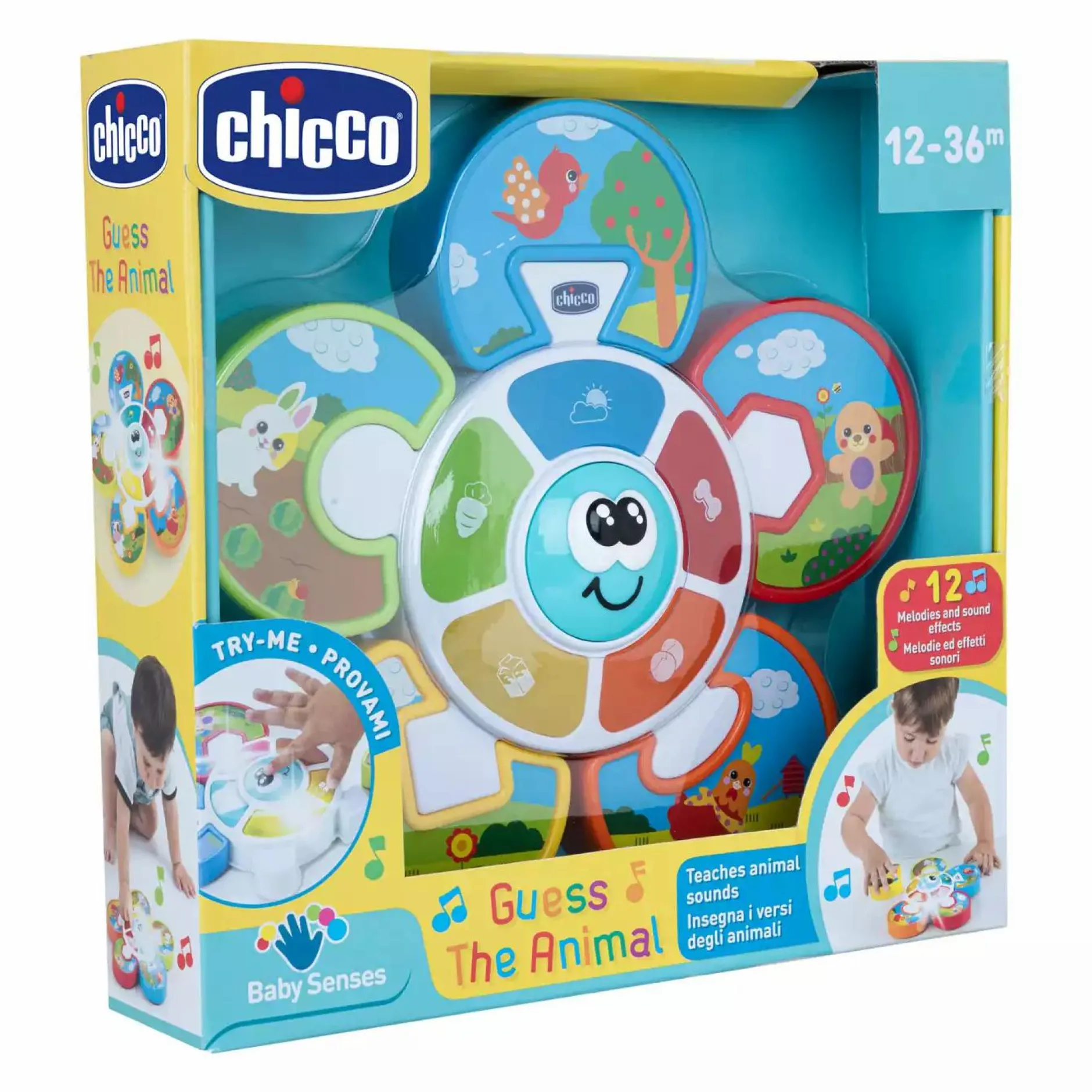 chicco Elektronisches Puzzle - Errate das Tier*Kinder Lernspielzeug|Elektronisches Spielzeug