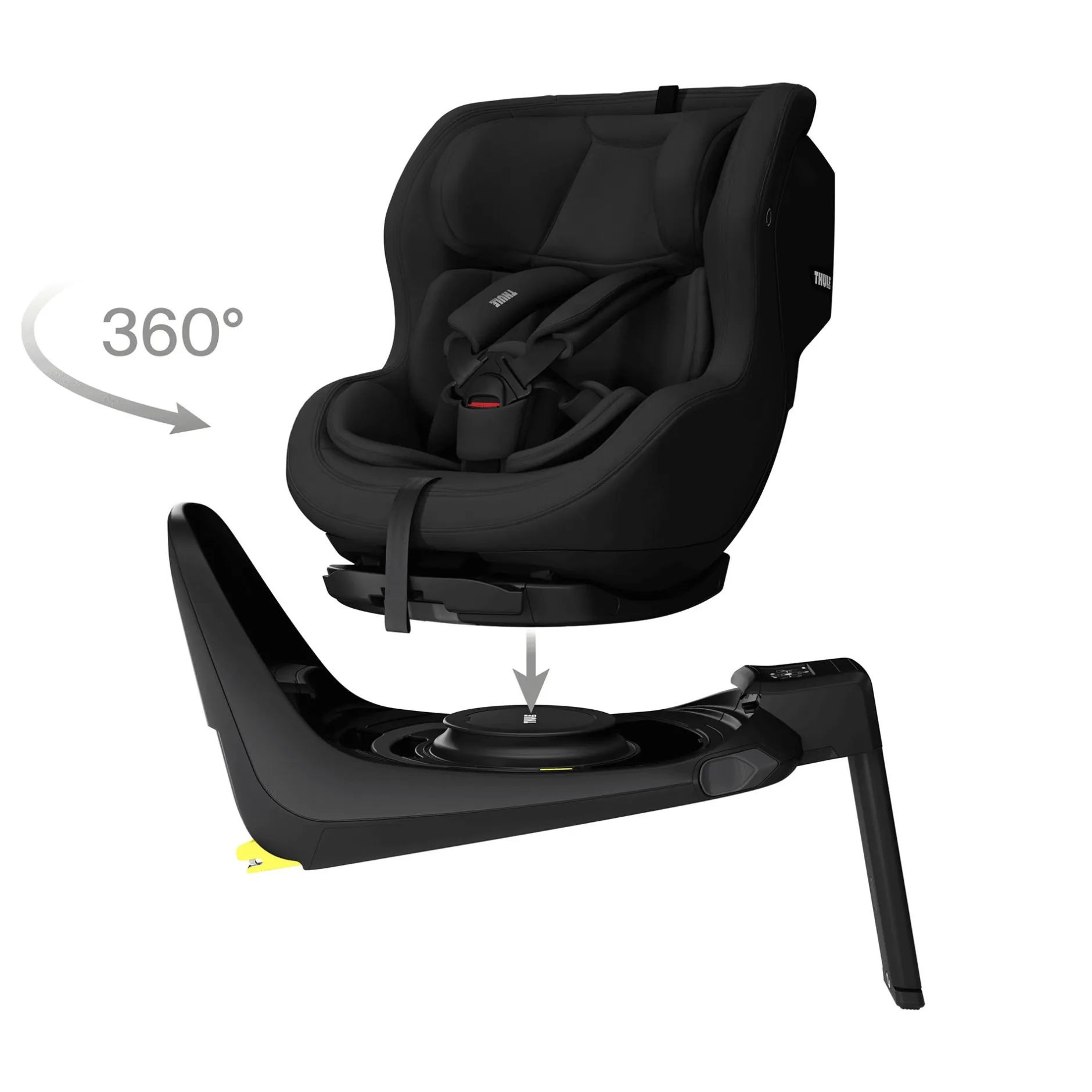 THULE Elm Black*Kinder Reboarder 0-18 Kg, Gruppe 0+/1