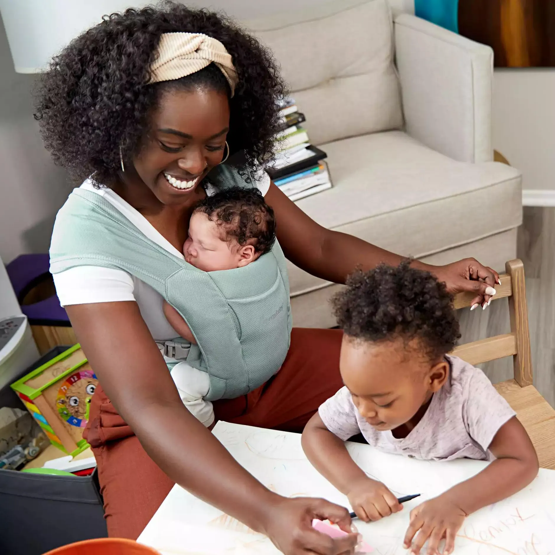 ERGObaby Embrace Soft Air Mesh Sage* Babytragen