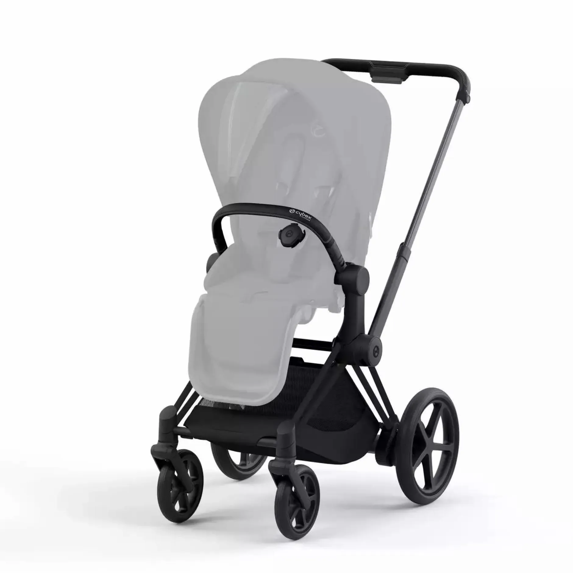 cybex PLATINUM e-PRIAM Rahmen Matt Black*Kinder Kombi-Kinderwagen