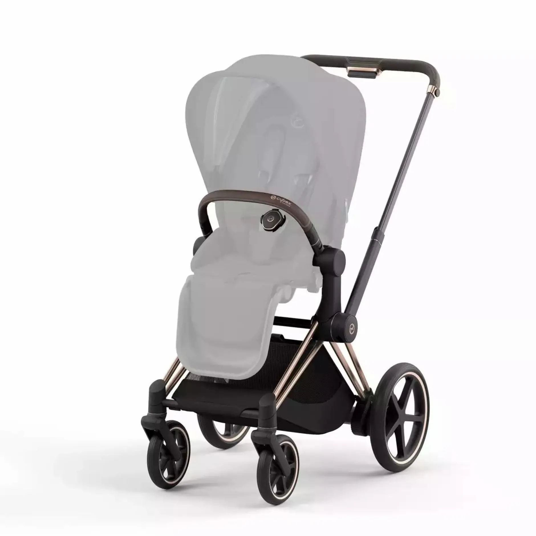 cybex PLATINUM e-PRIAM Rahmen Rosegold*Kinder Kombi-Kinderwagen