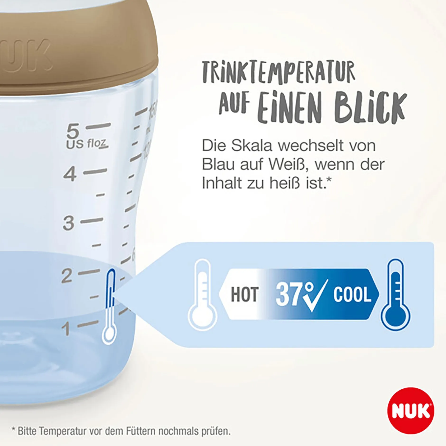 NUK 4er Glasflaschenset Perfect Match* Flaschen & Sauger