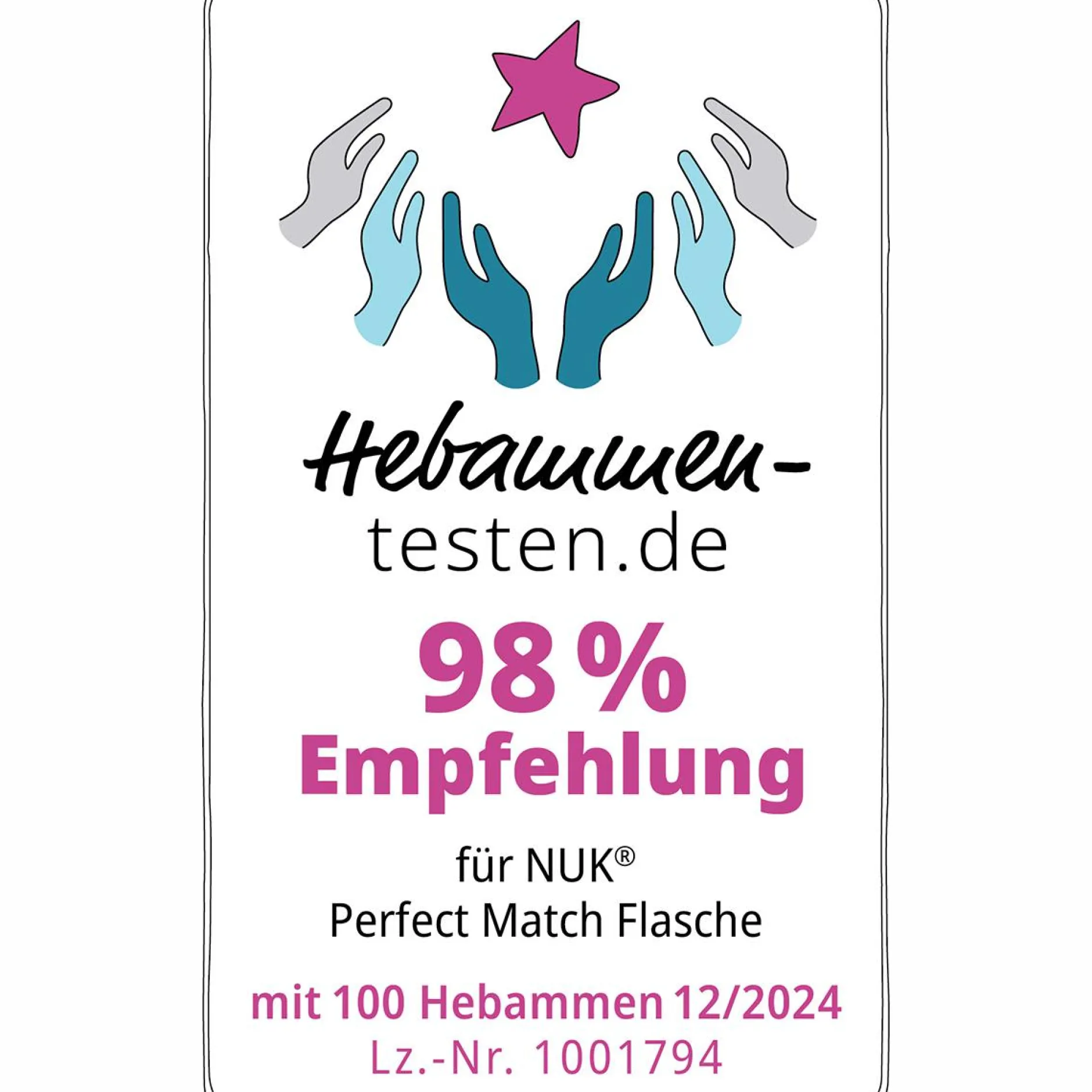 NUK 4er Glasflaschenset Perfect Match* Flaschen & Sauger