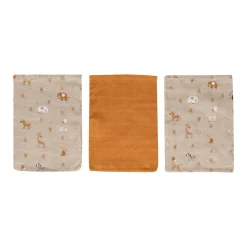 bu00e9bu00e9 BASICS 3er Pack Muslin Waschhandschuh Steppe* Badetextilien|Badetextilien