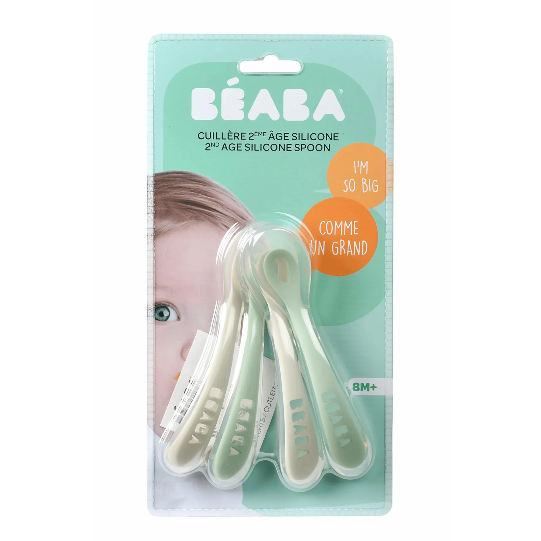 Bu00c8ABA 4er Set Babylöffel aus Silikon 8+ Monate* Besteck & Geschirr