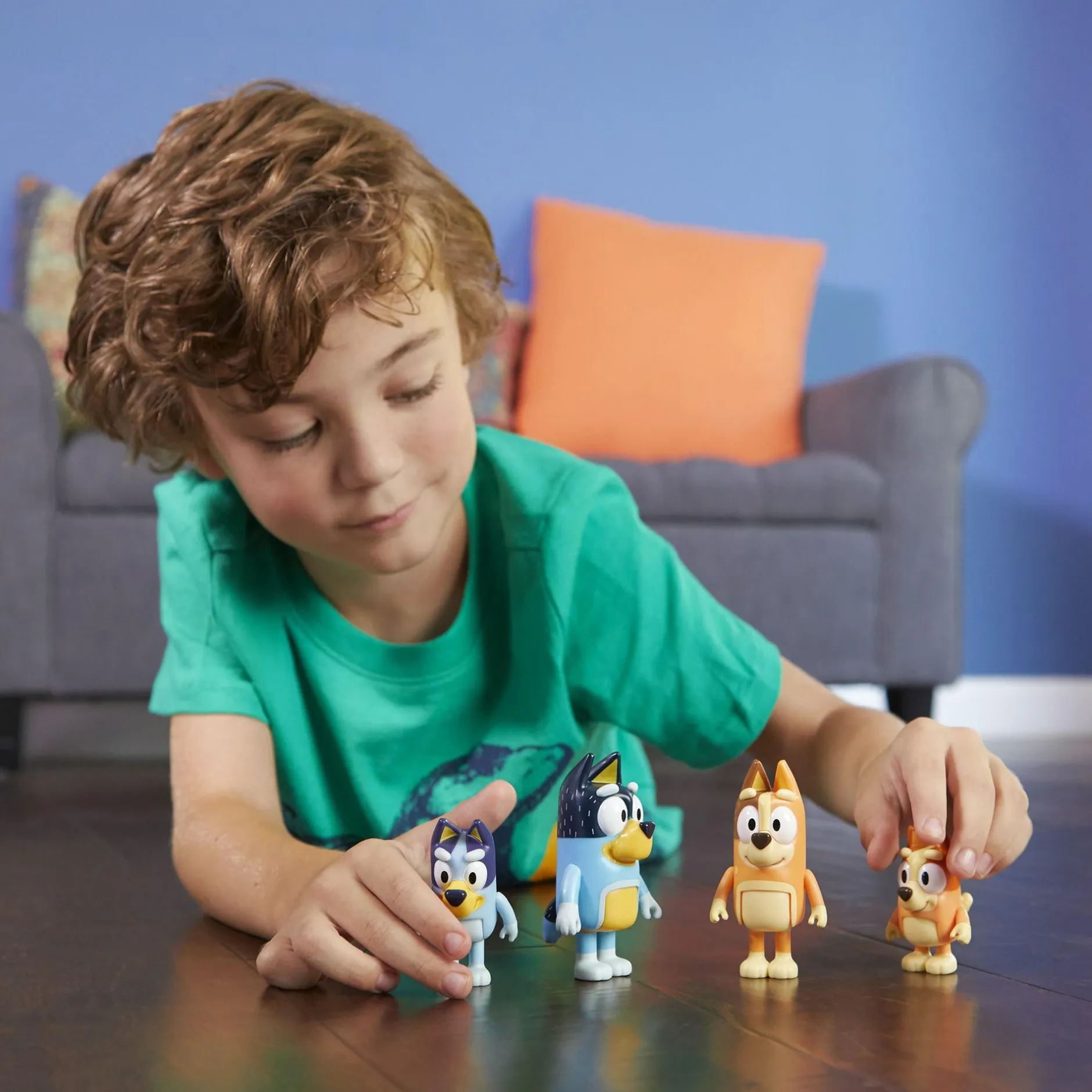 Moose 4er Set BLUEY Spielfiguren*Kinder Lernspielzeug