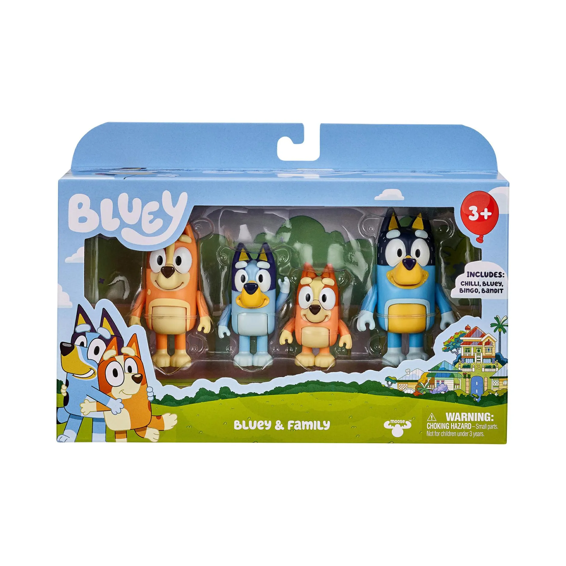 Moose 4er Set BLUEY Spielfiguren*Kinder Lernspielzeug