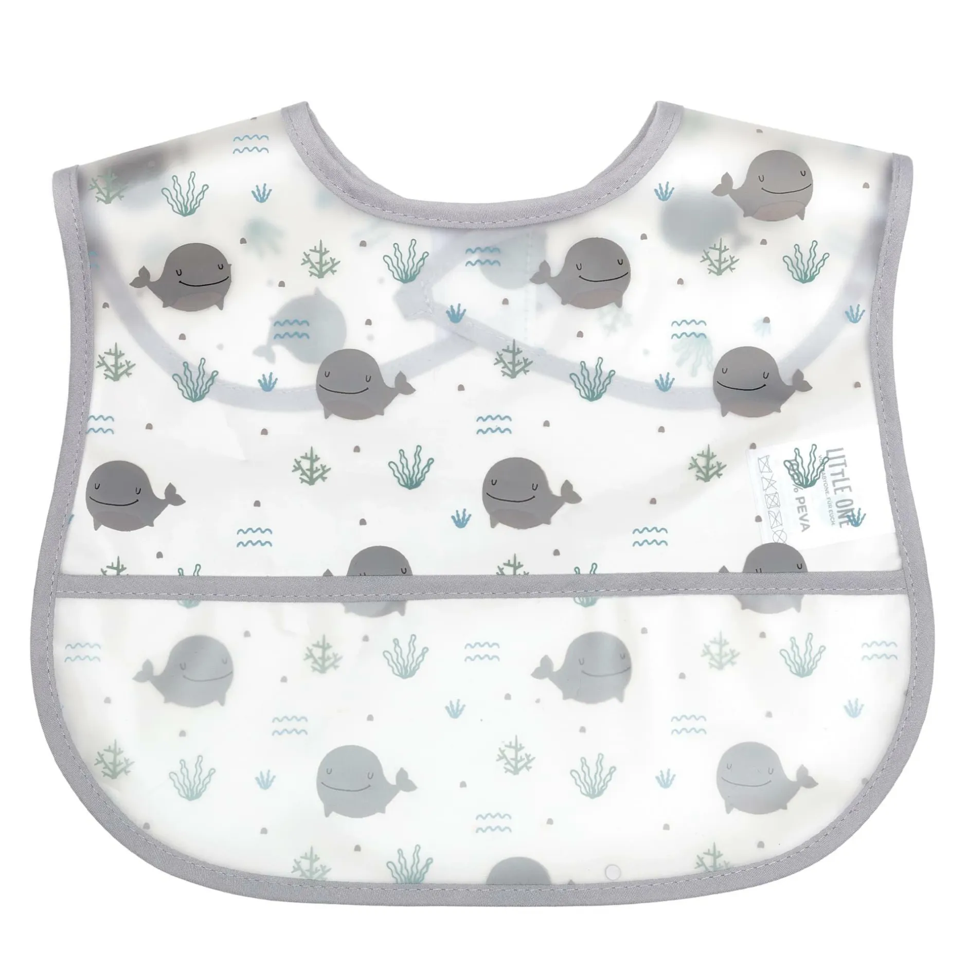 LITTLE ONE 2er Set Klettlätzchen Wal* Lätzchen|Lätzchen