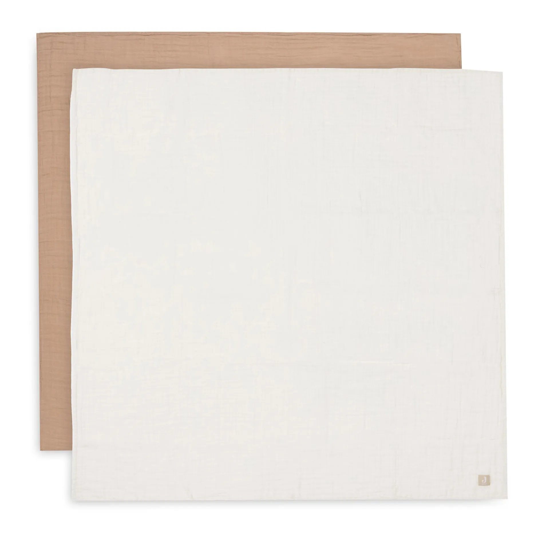 jollein 2er Set Mulltücher Biscuit/Ivory 115 x 115 cm* Mullwindeln|Mullwindeln