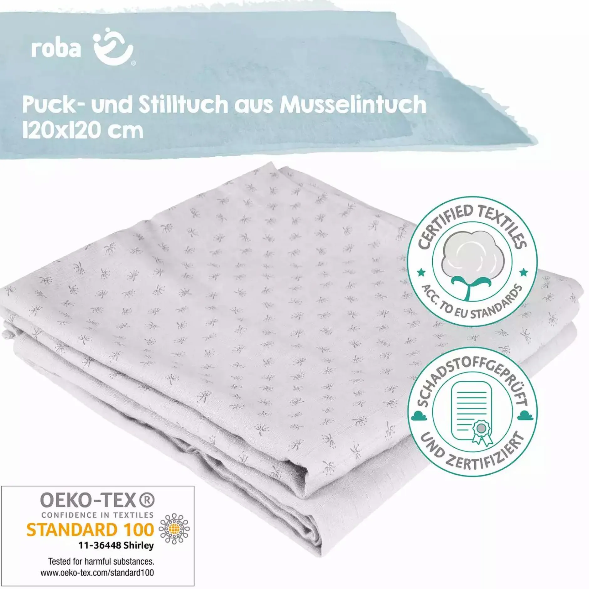 roba 2er Set Mulltücher Lil Planet* Spucktücher|Spucktücher