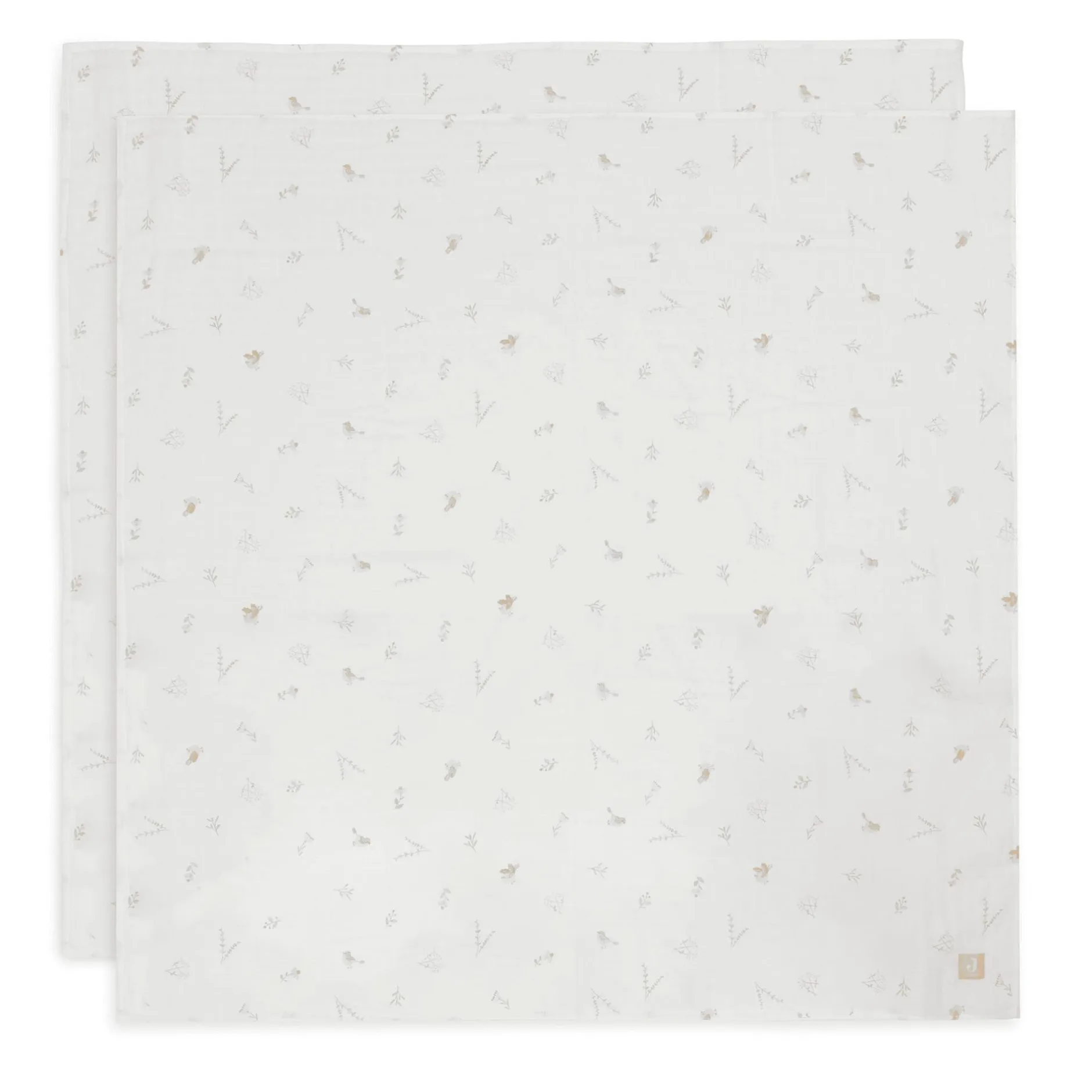 jollein 2er Set Mulltücher Lovely Birds 115 x 115 cm* Mullwindeln|Mullwindeln