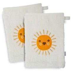 LITTLE ONE 2er-Pack Waschhandschuhe Sonne* Badetextilien|Badetextilien