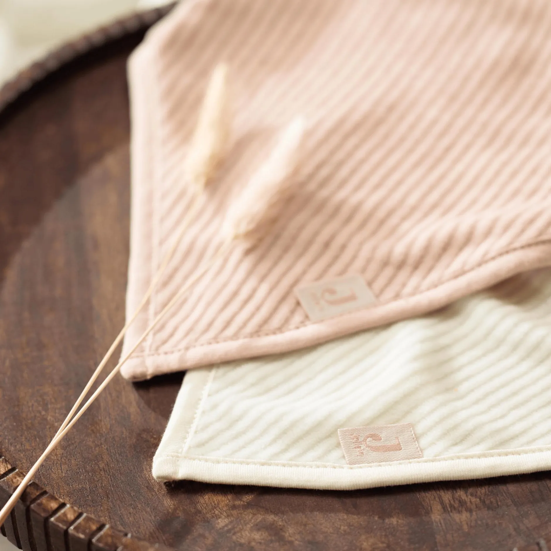 jollein 2er-Set Bandana Lätzchen Wild Rose / Ivory* Lätzchen|Lätzchen