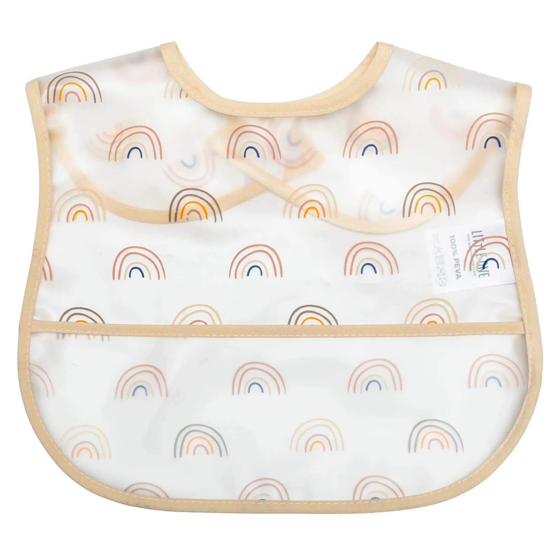 LITTLE ONE 2er-Set Klettlätzchen Regenbogen* Lätzchen|Lätzchen