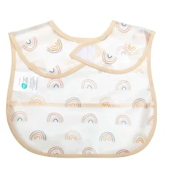 LITTLE ONE 2er-Set Klettlätzchen Regenbogen* Lätzchen|Lätzchen