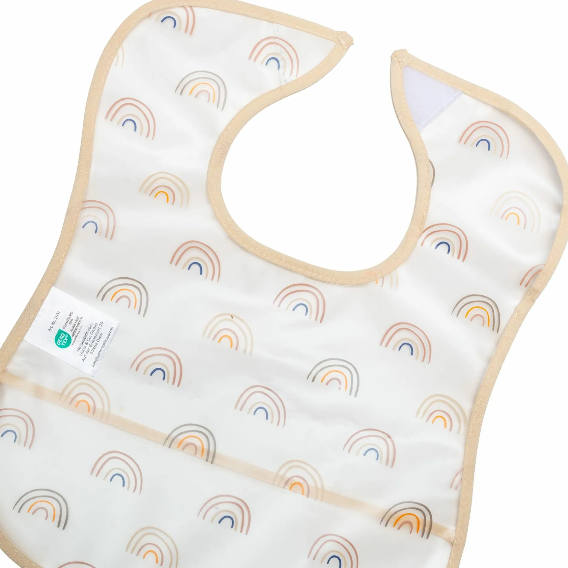 LITTLE ONE 2er-Set Klettlätzchen Regenbogen* Lätzchen|Lätzchen